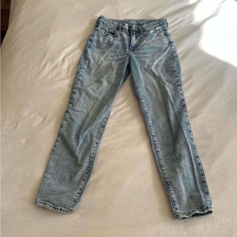 Old Navy Light Blue High-Rise Straight Jeans